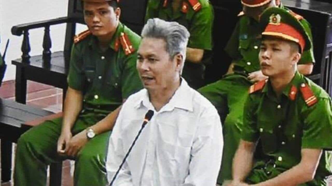 Thầy Đào Quang Thực tại phiên sơ thẩm 19/9/2018 ở Hòa Bình