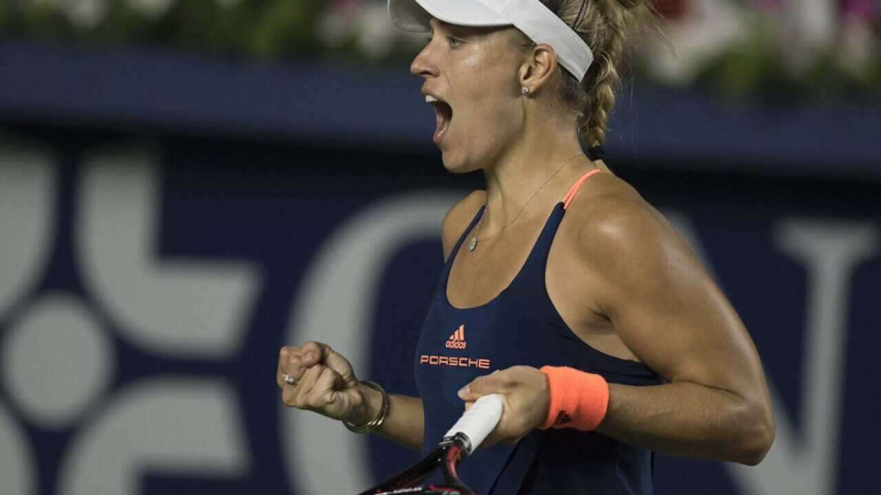 Angelique Kerber of Germany at the Monterrey Open tennis tournament
