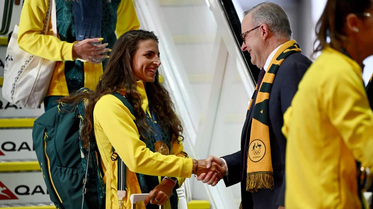 AUSTRALIAN OLYMPIC TEAM ARRIVAL SYDNEY