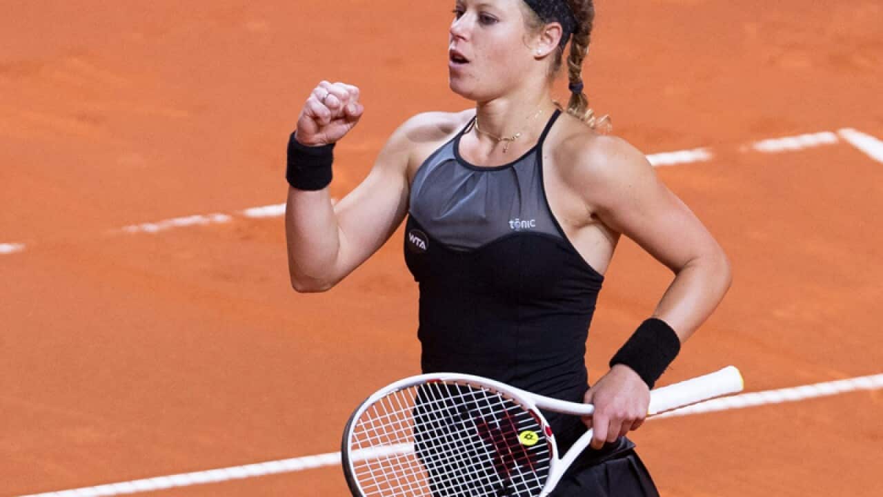 Laura Siegemund at the WTA Porsche Tennis Grand Prix