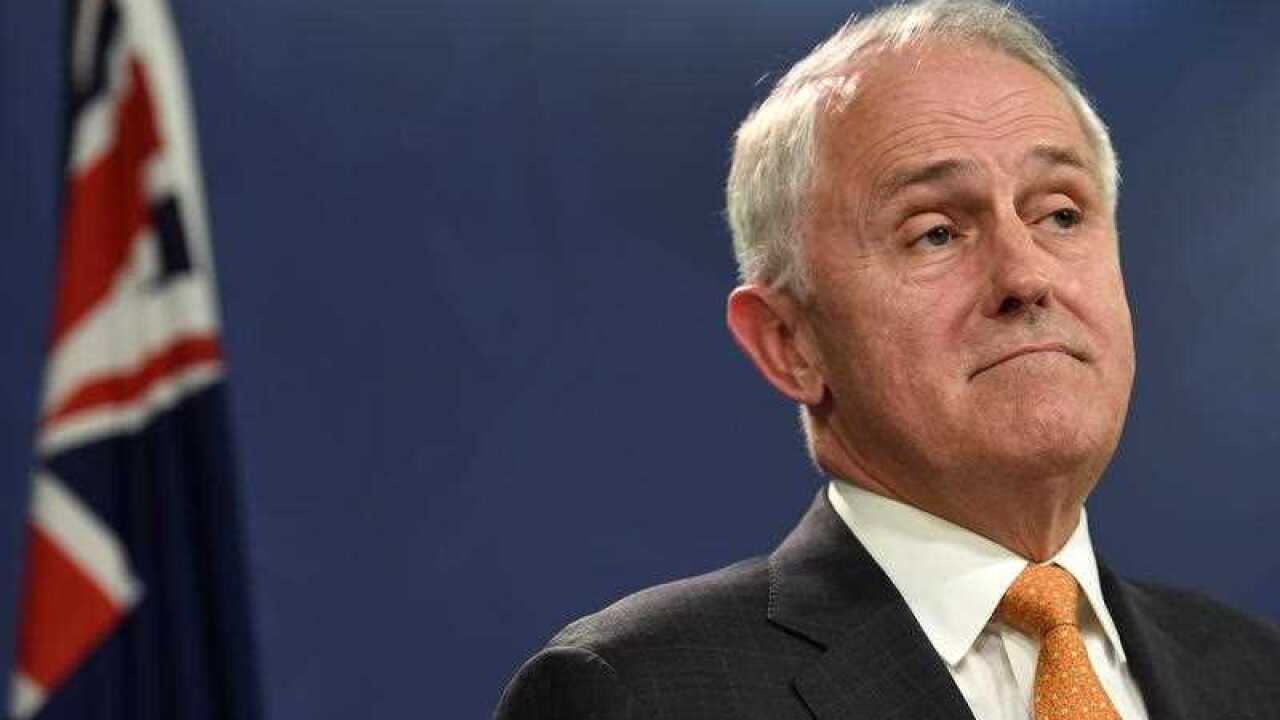 Australian Prime Minister Malcolm Turnbull addresses the media at the Commonwealth Parliamentary Offices in Sydney, Friday, Oct. 9, 2015. (AAP Image/Dan Himbrechts) NO ARCHIVING