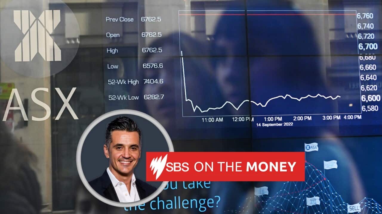 On the Money graphic of ASX, stock markets, stocks, shares.