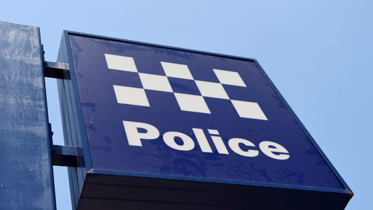 A NSW Police sign in Sydney