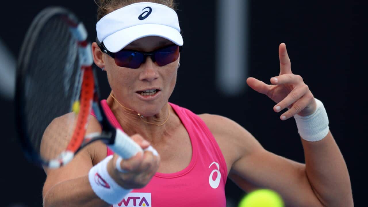 Australian tennis player Samantha Stosur