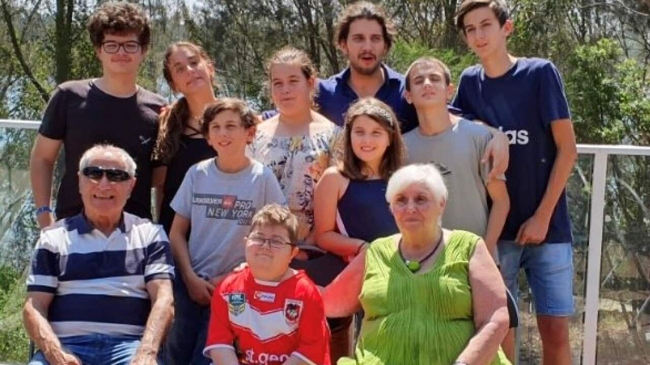 Stefano Boccanfuso with his family