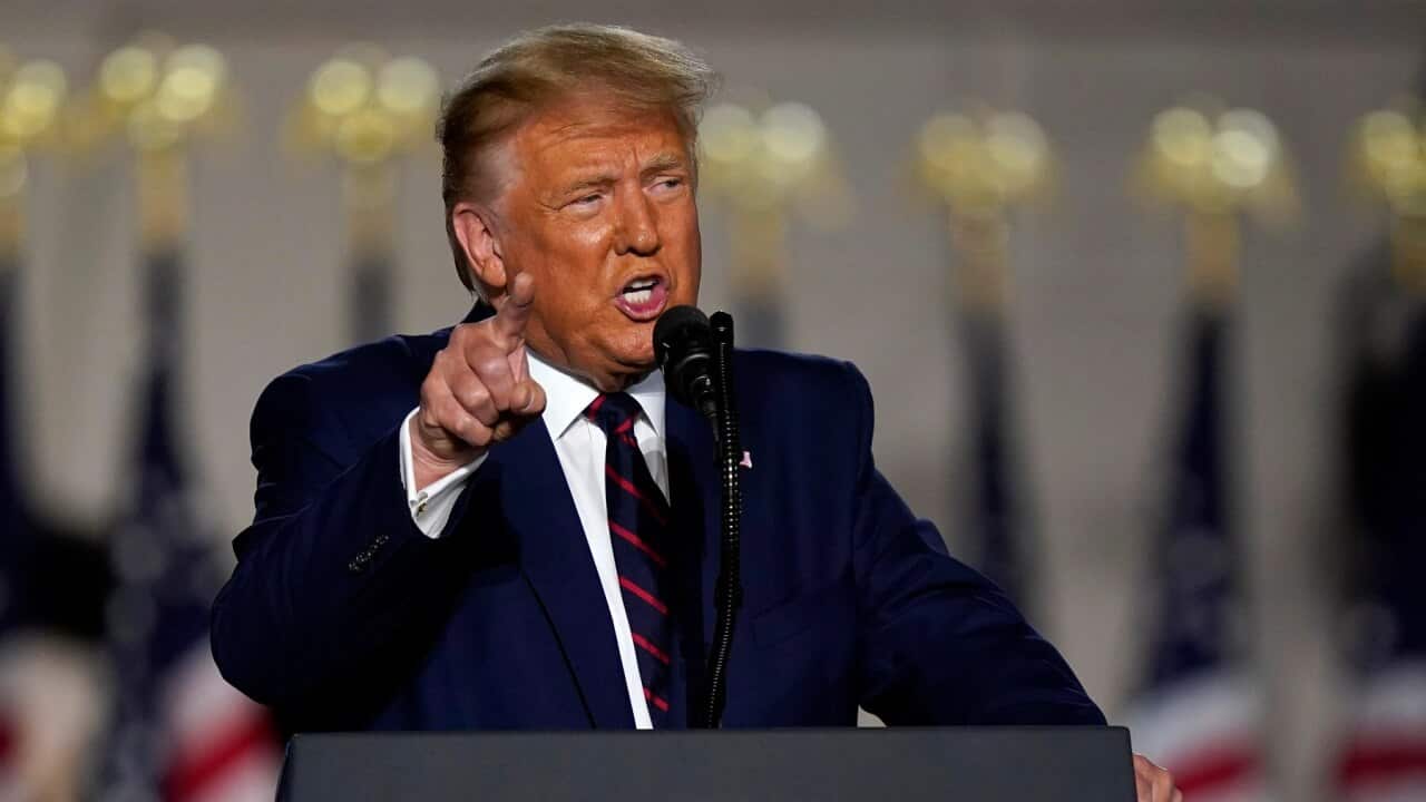 President Donald Trump has defended a 17-year-old who fatally shot two protesters in Wisconsin last week