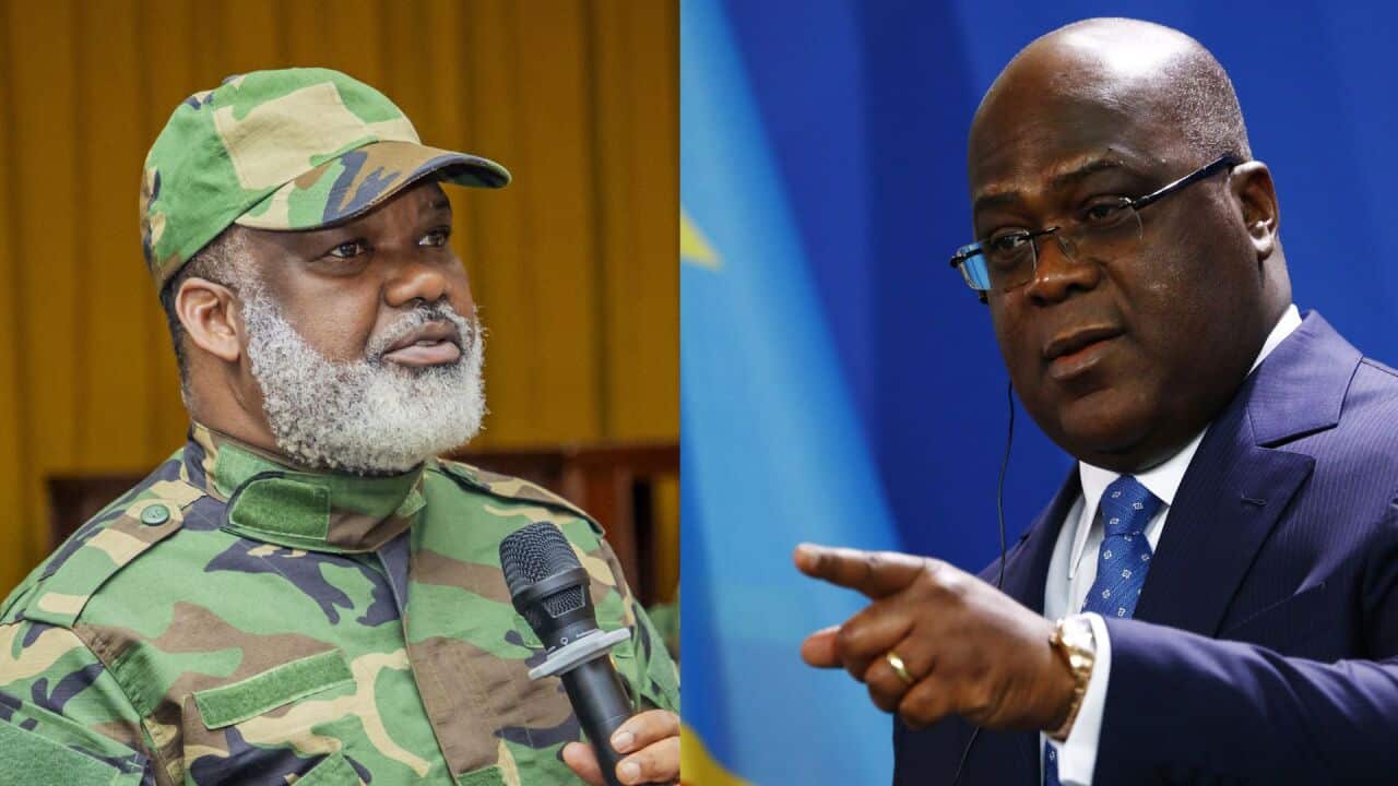 M23 leader Corneille Nangaa and DRC President Felix Tshisekedi