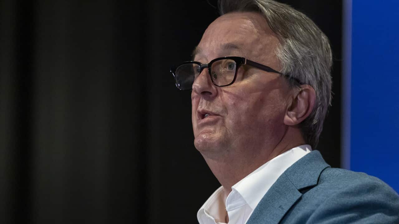 Victorian Health Minister Martin Foley speaks during a press conference in Melbourne.