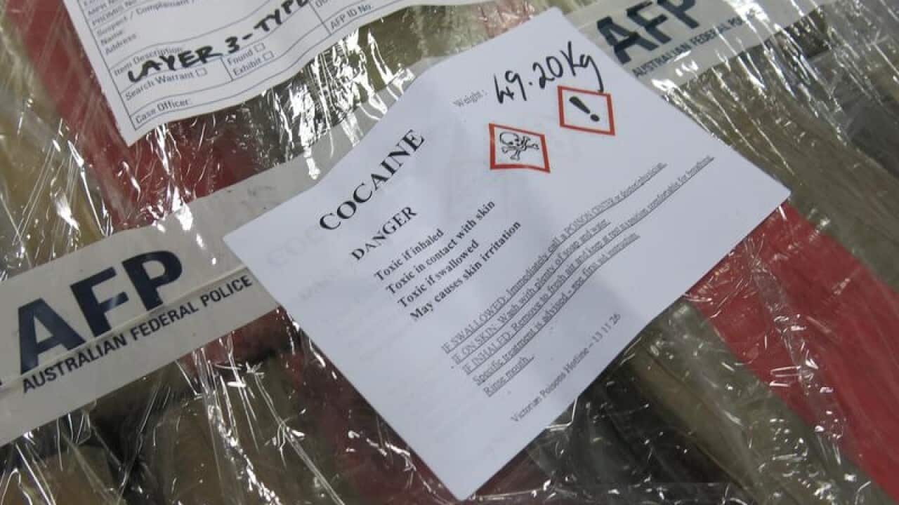 A file image of drugs seized by the AFP