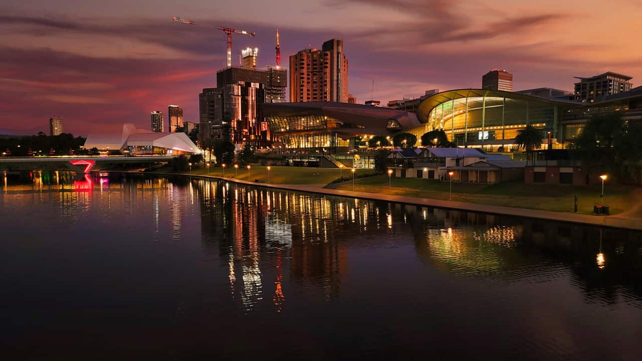 Sunset over Adelaide