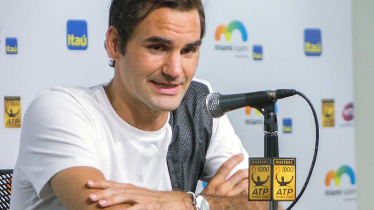 Roger Federer of Switzerland