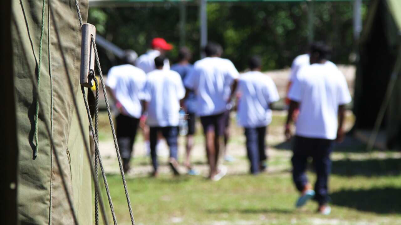 Tent accommodations in Nauru