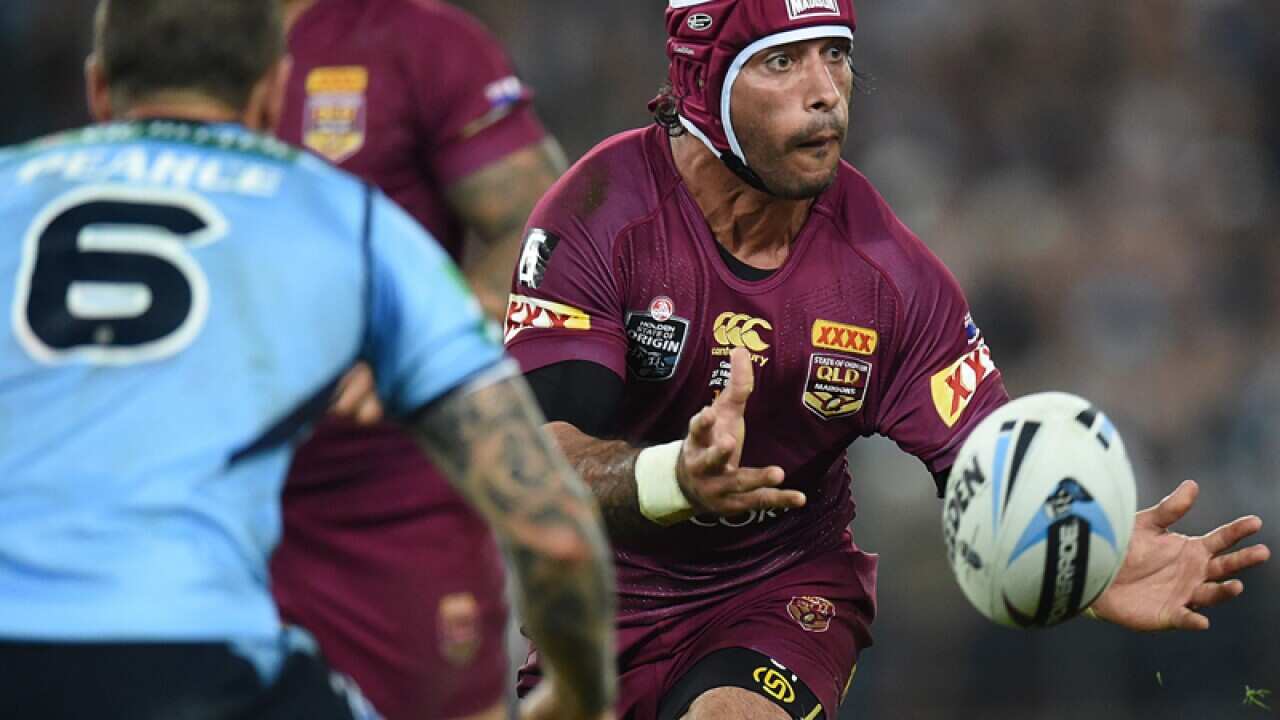 Johnathan Thurston of the Maroons