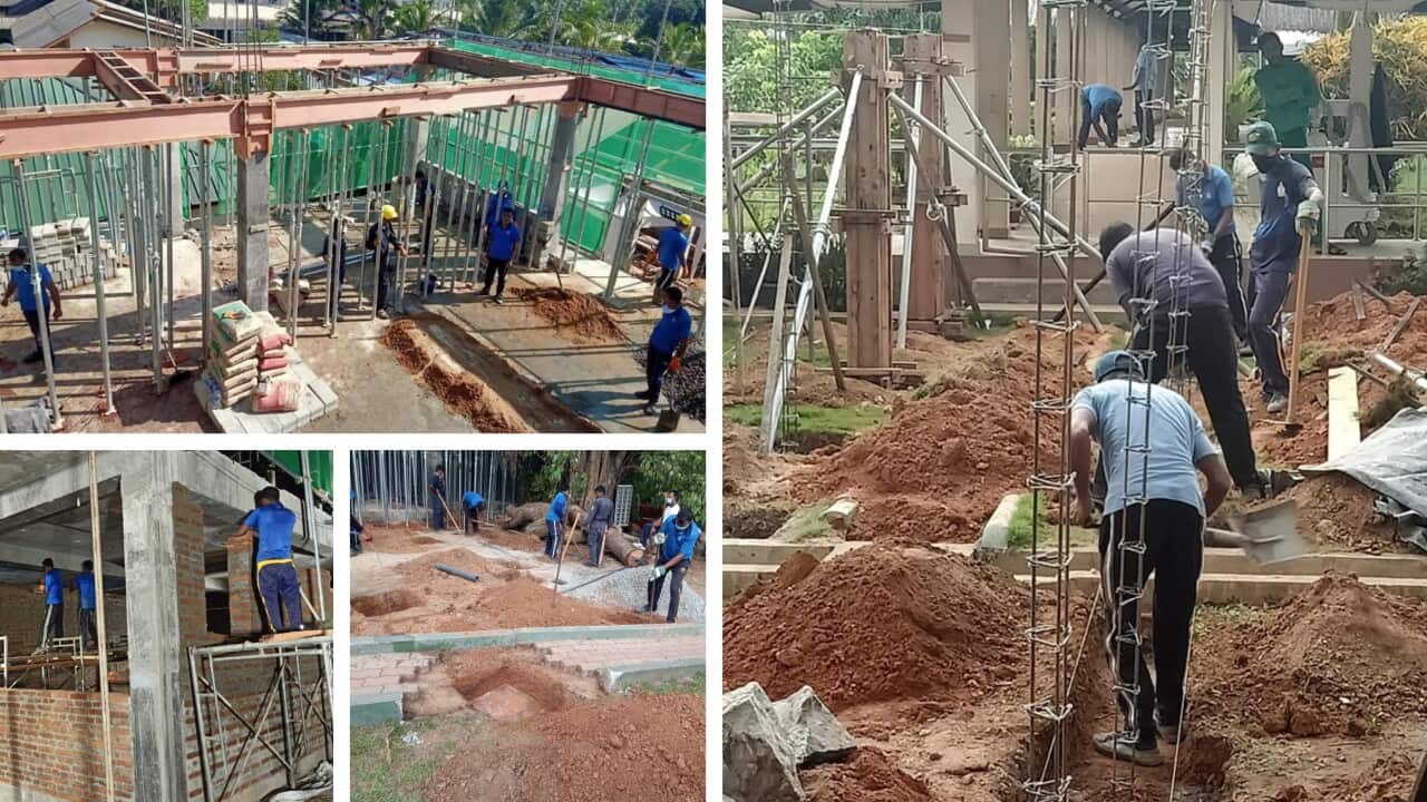 building for the Coronavirus Scanner at IDH Hospital in Sri Lanka