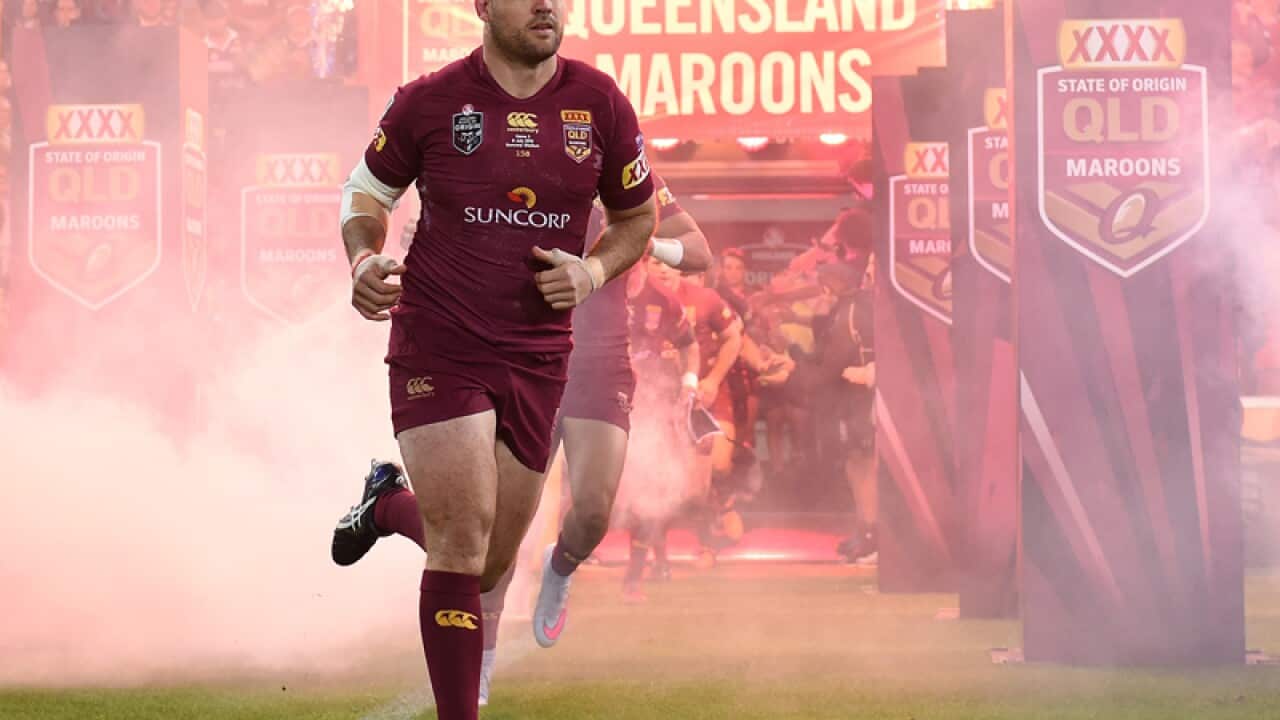 Queensland player Nate Myles