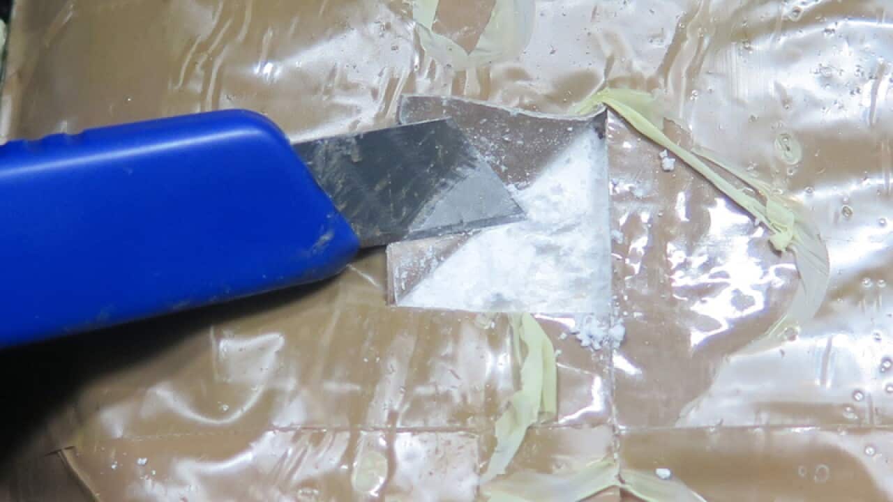 Packages alleged to contain cocaine