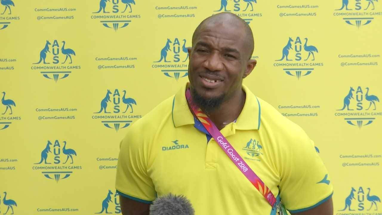 Weightlifter Simplice Ribouem, former Cameroon refugee now Australian Commonwealth Games medalist