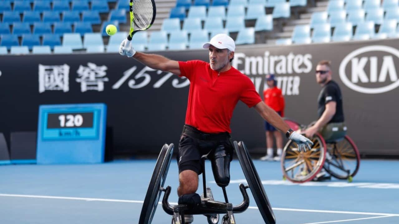 French tennis player Stephane Houdet is among those self-isolating after a hotel quarantine worker tested positive for COVID-19.