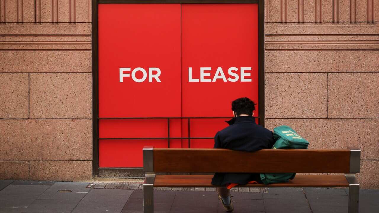 A 'For Lease' sign at the entrance of a property in Sydney.