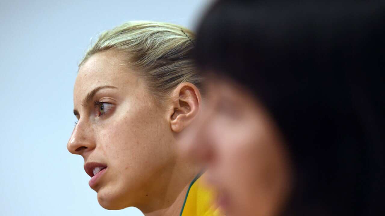 The captain of the Australian netball team, Laura Geitz.