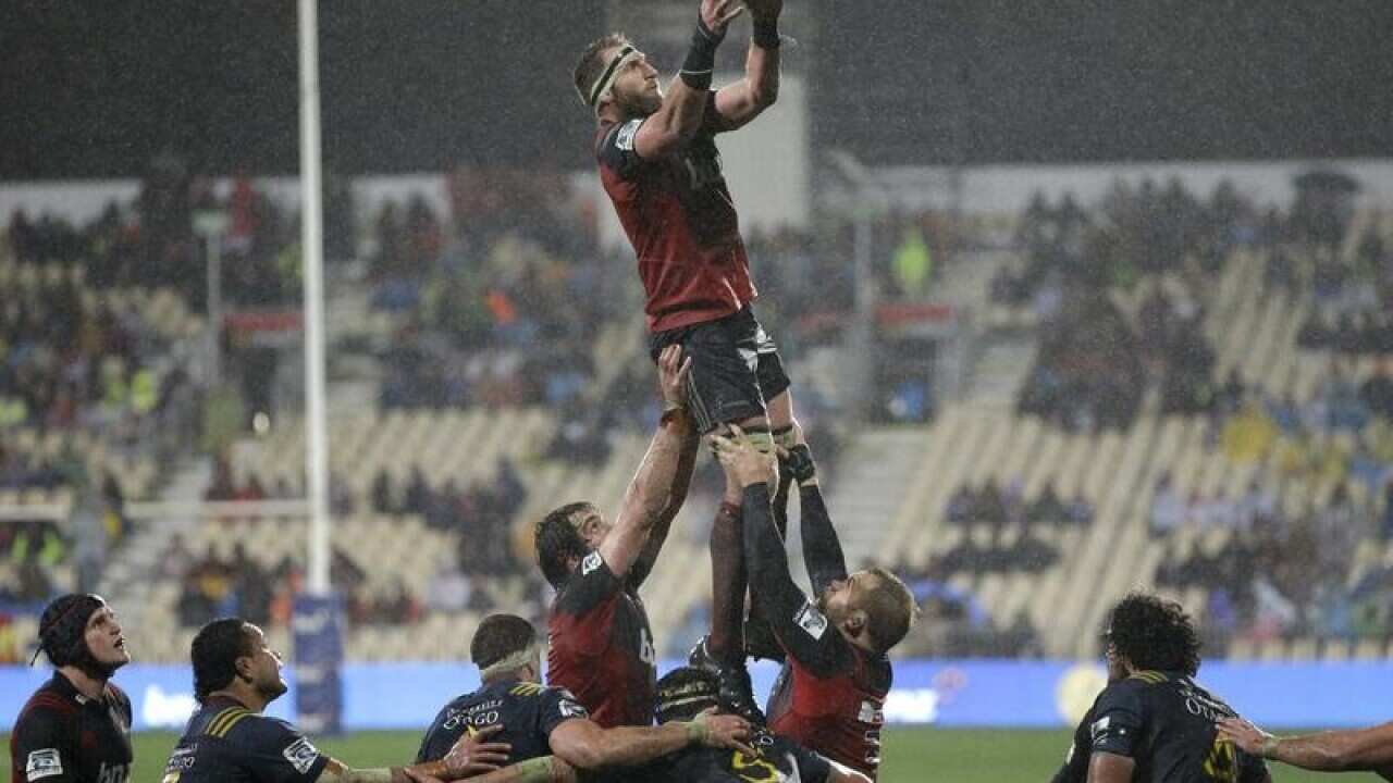 Crusaders' Kieran Read wins the lineup ball