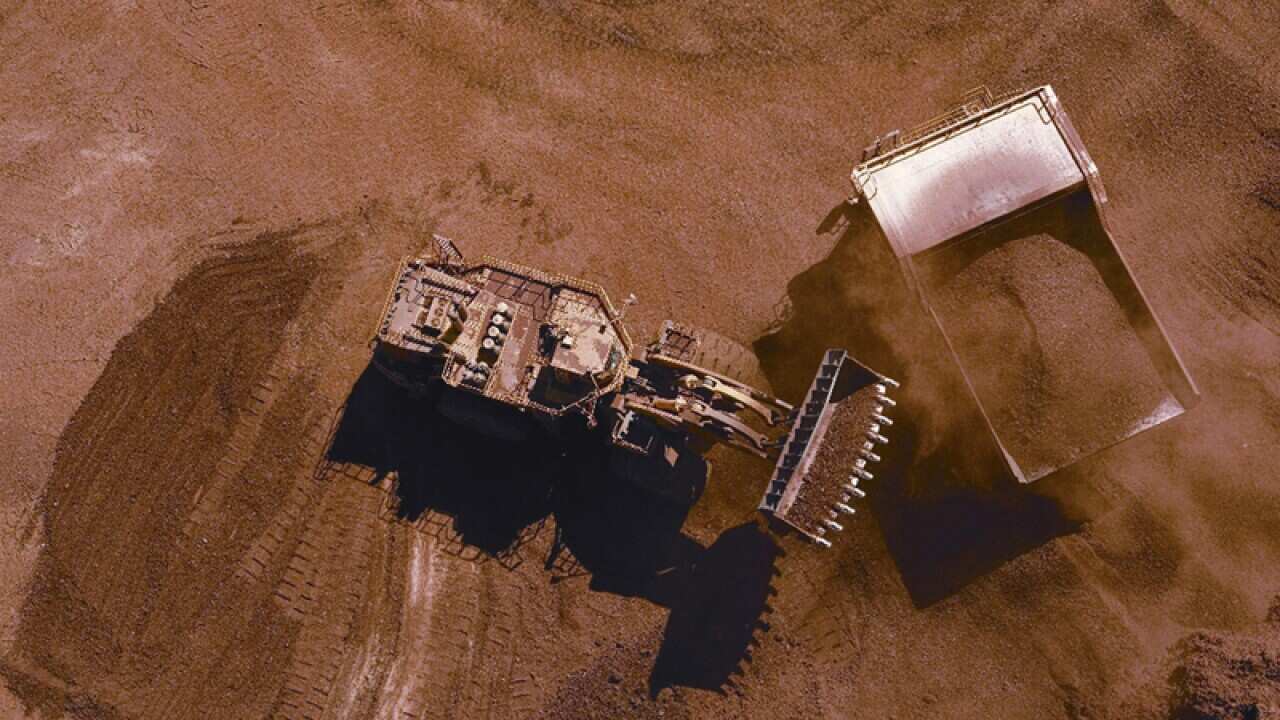 Iron ore is mined in the Pilbara region of WA