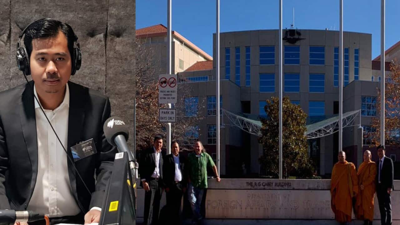 Kim Ben Lim with KKF delegations at DFAT