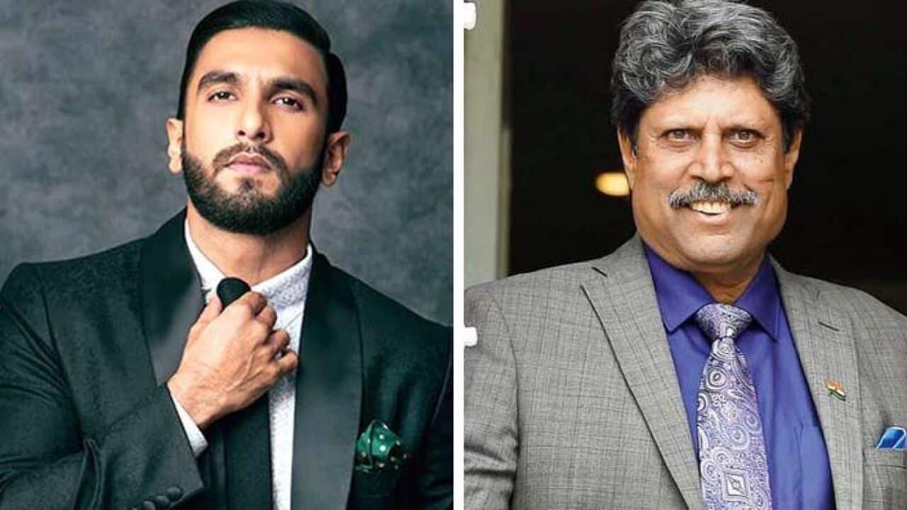 Ranveer Singh and Kapil Dev