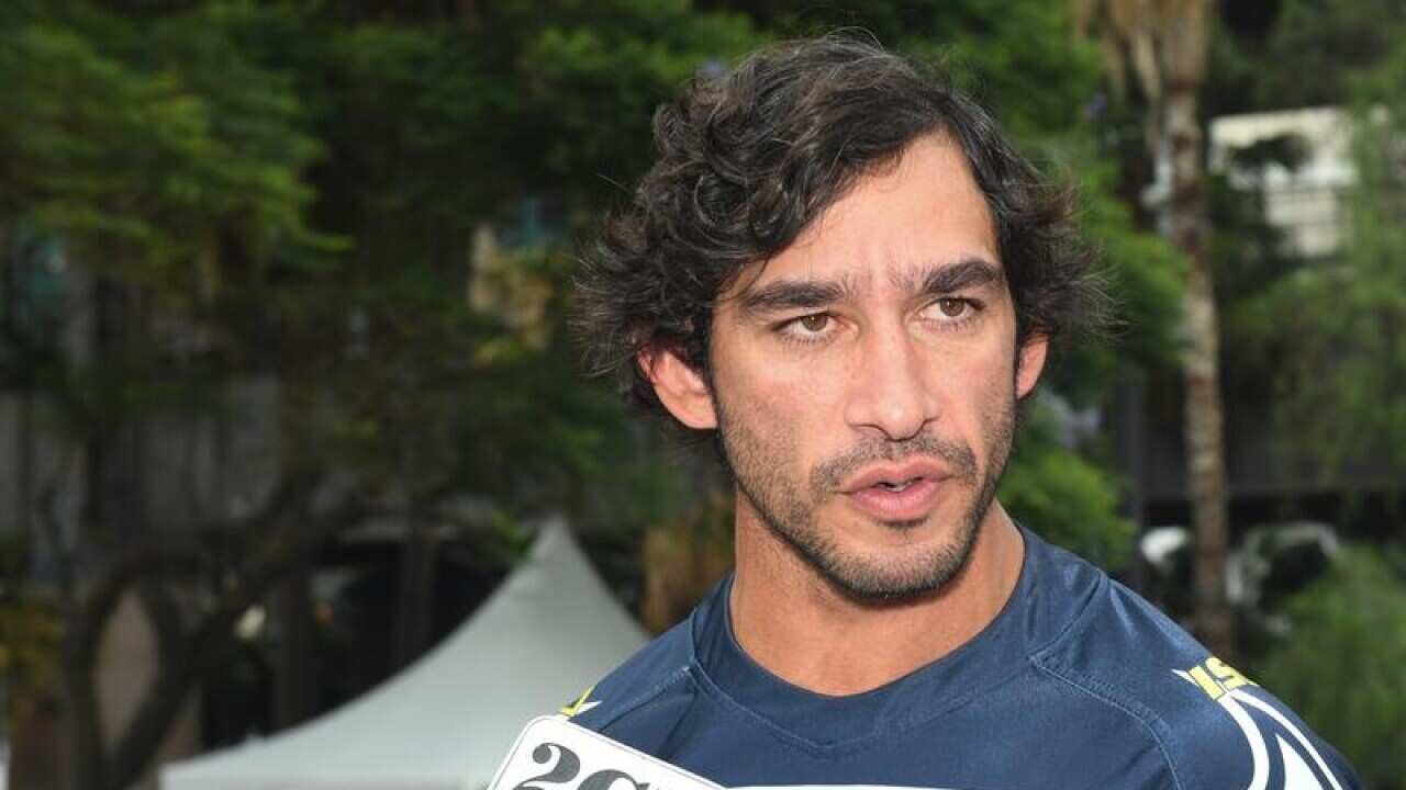 North Queensland Cowboys' Johnathan Thurston at the NRL season launch.
