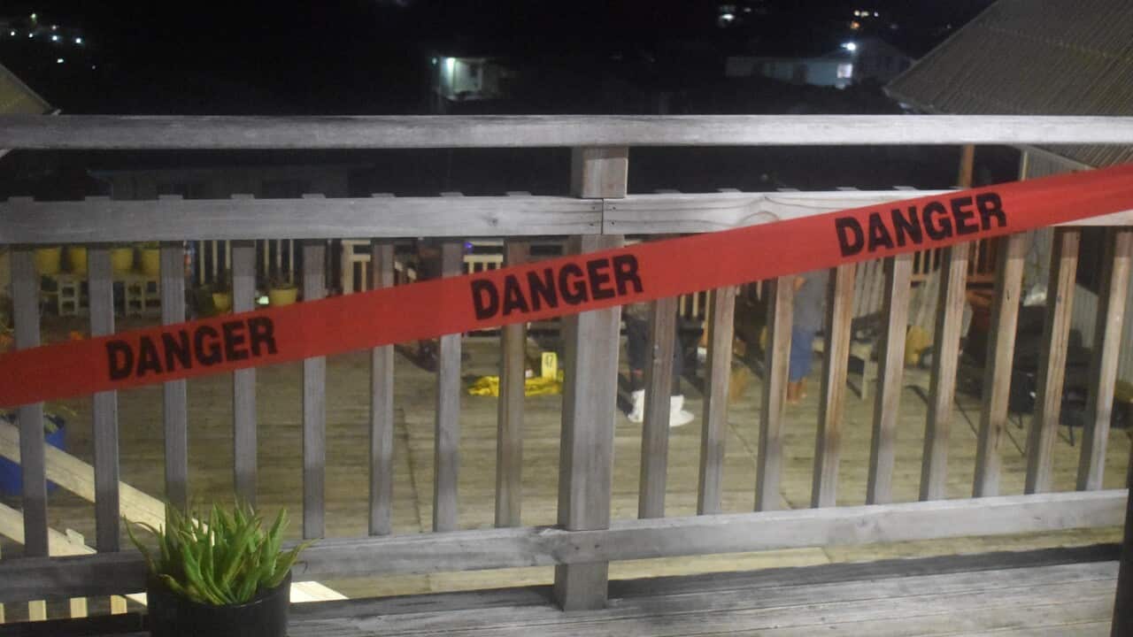 The blast area was sealed off and officers of the explosive ordnance disposal team and forensics department were at the scene.