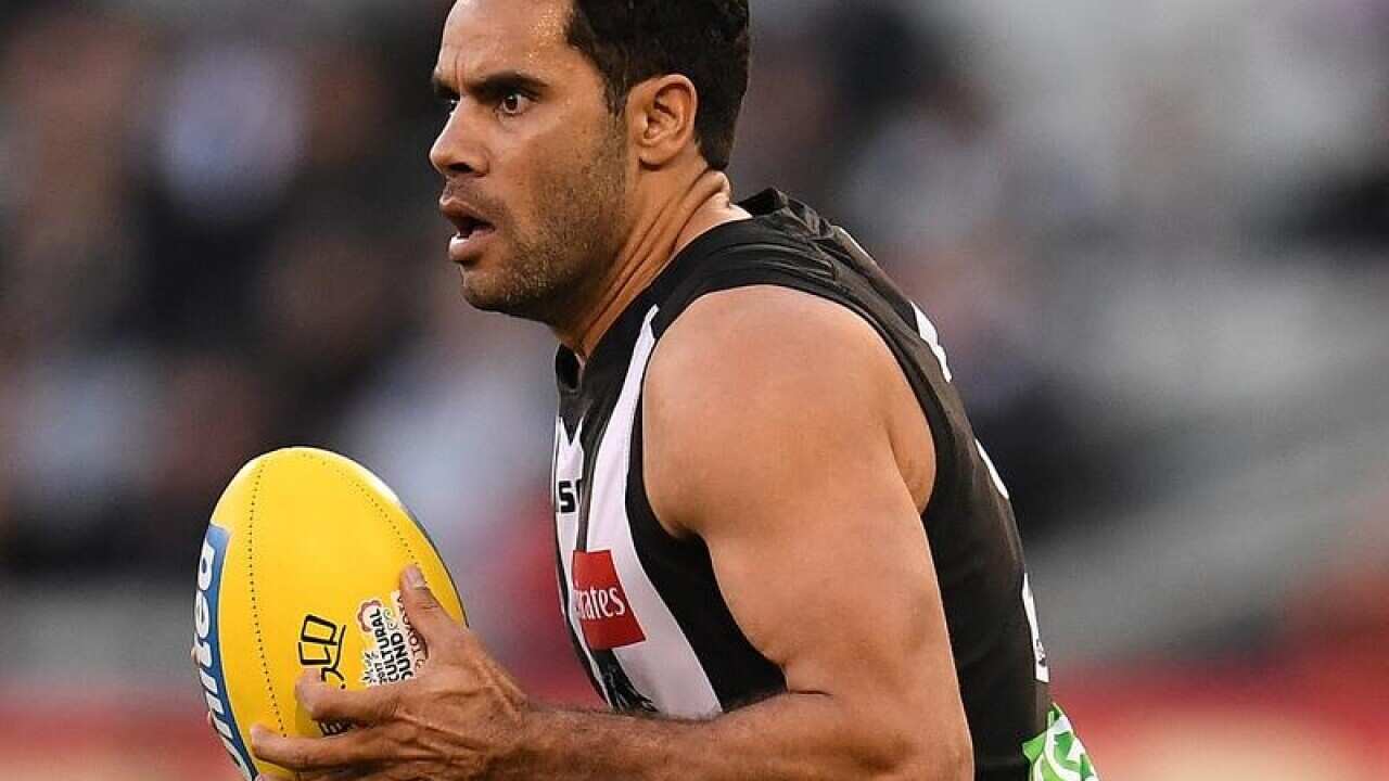 A file image of Collingwood Magpies player Daniel Wells