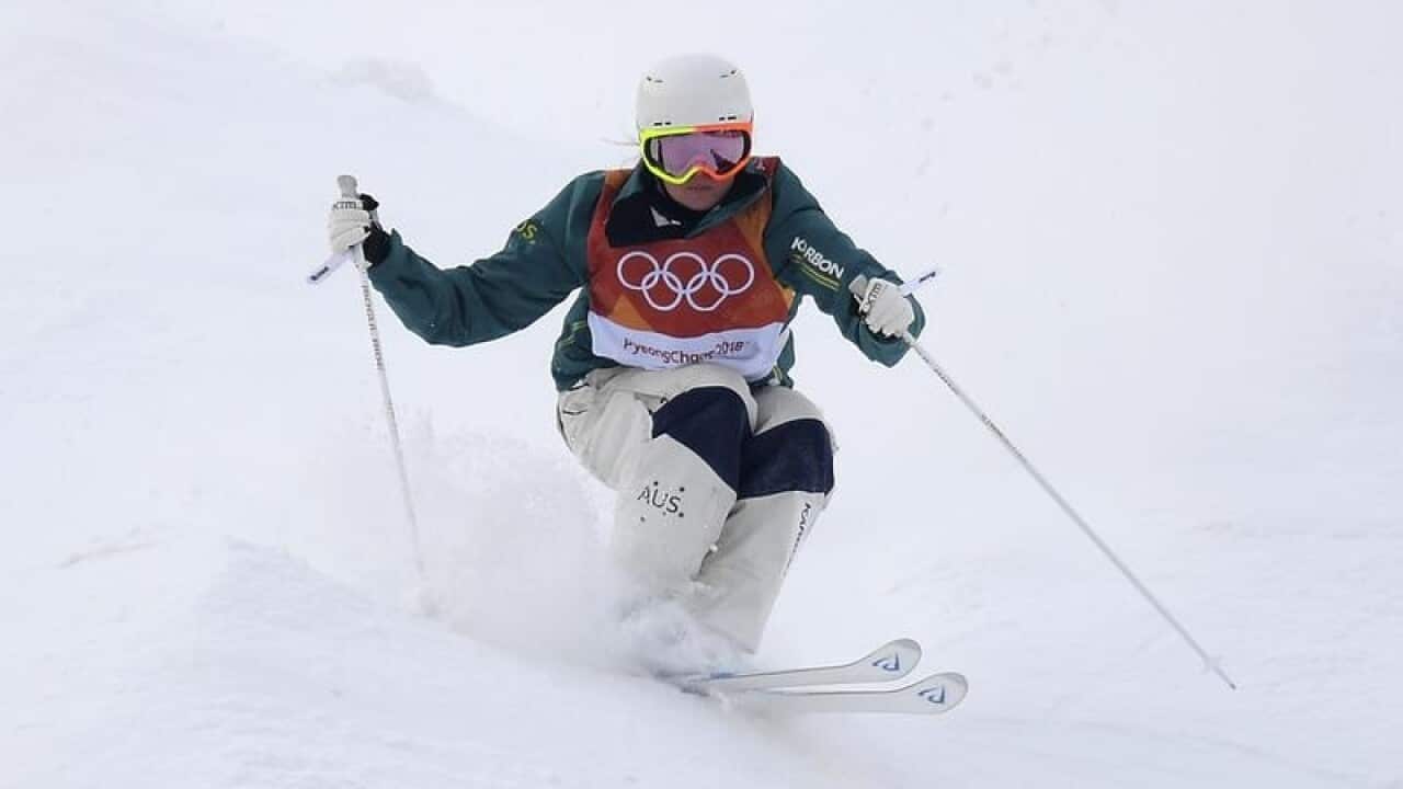 Australian moguls skier Britt Cox