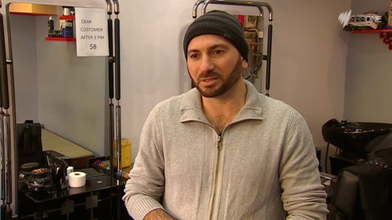 Esan Mouali thinks it will be hard to prove that he's visiting his family in Iraq, under proposed anti-terror legislation (SBS)