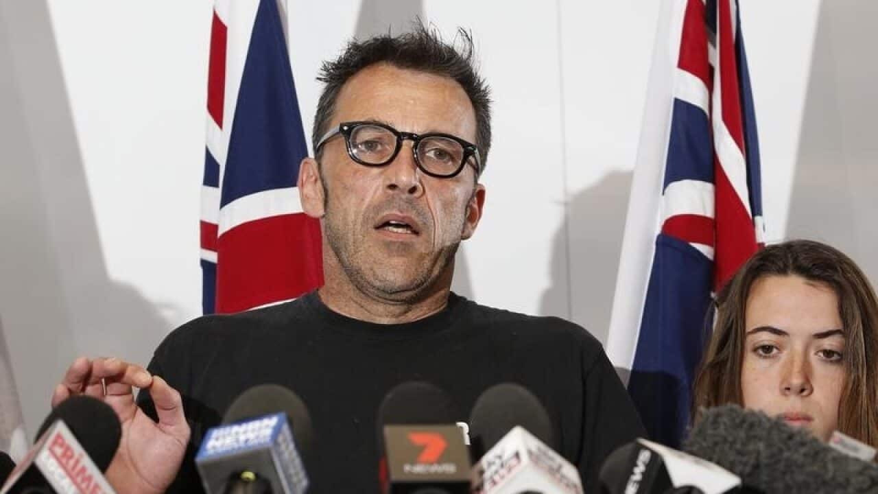Laurent Hayez, father of missing Belgian backpacker Theo.