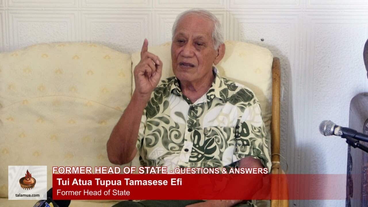 Tui Atua Tupua Tamasese Efi.
