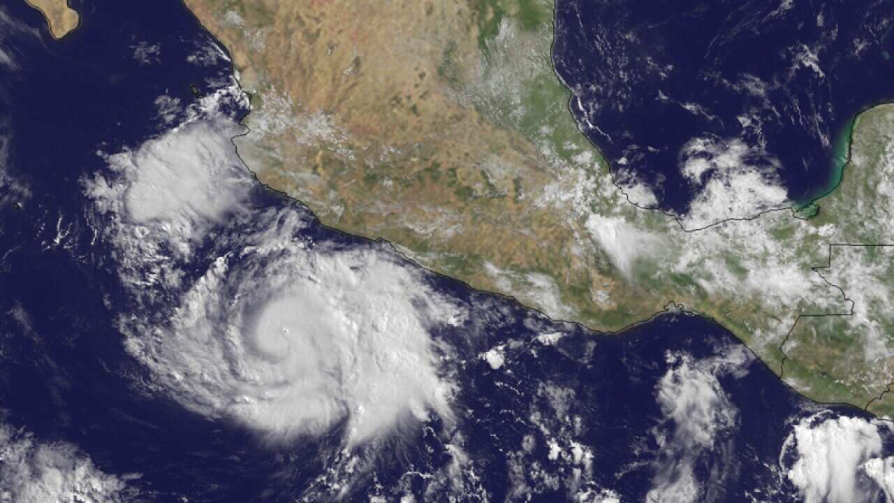 Hurricane Cristina off the coast of Mexico