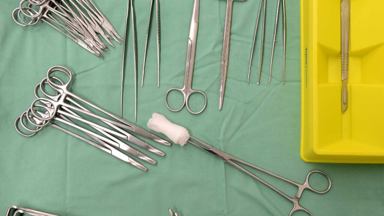 Surgical equipment in a hospital