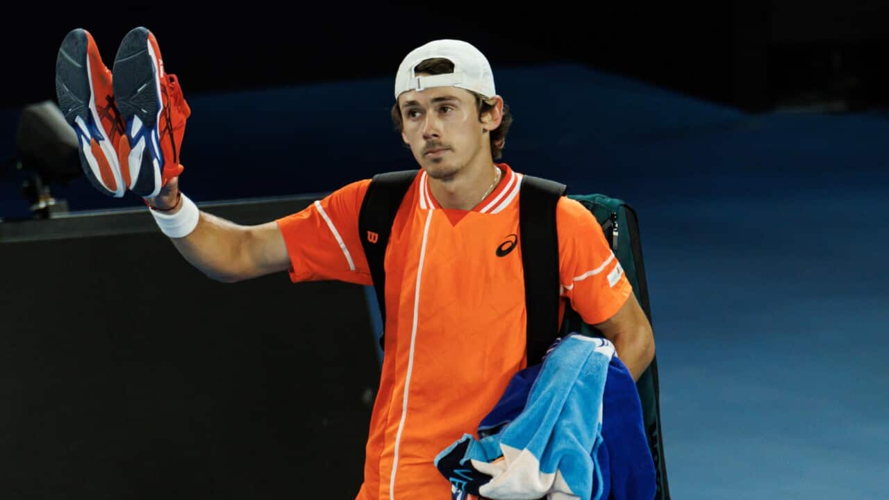 Australian Open: Alex de Minaur vows to keep fighting after loss | SBS News