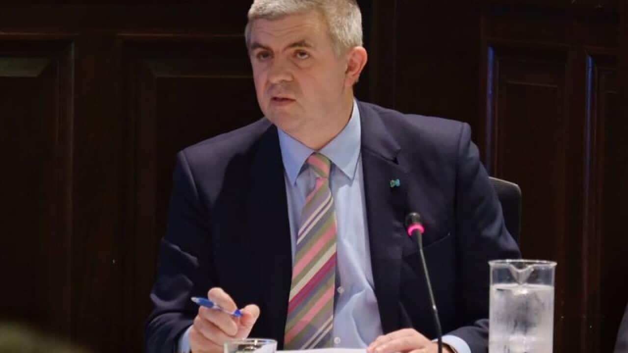 Melbourne city CEO Ben Rimmer during a council meeting.