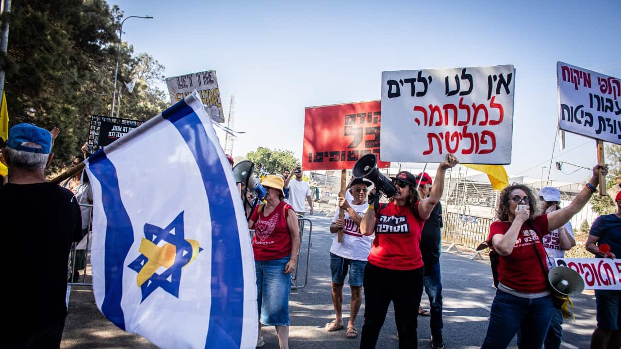 Israeli Prime Minister Benjamin Netanyahu visit to Kibbutz Nir Oz - 03 Jul 2025