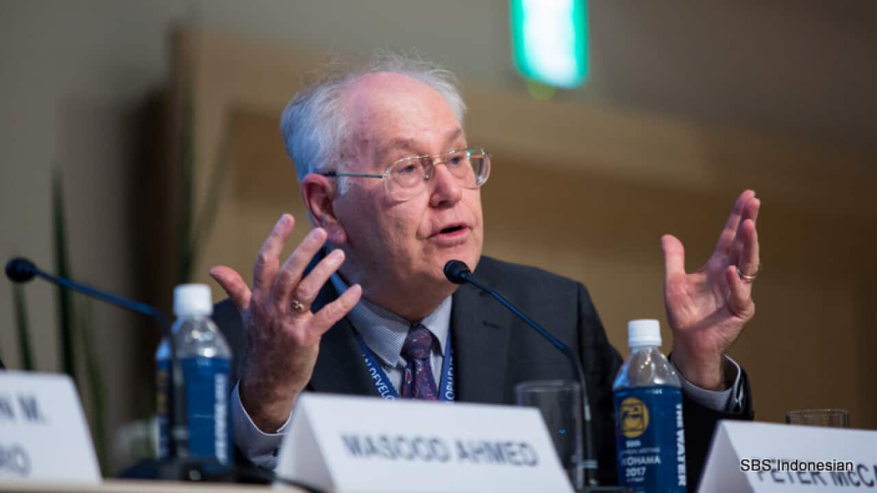 Dr Peter McCawley in seminar (launch of ADB history book) at 50th ADB Annual Meeting in Yokohama, Japan, 4th May 2017.