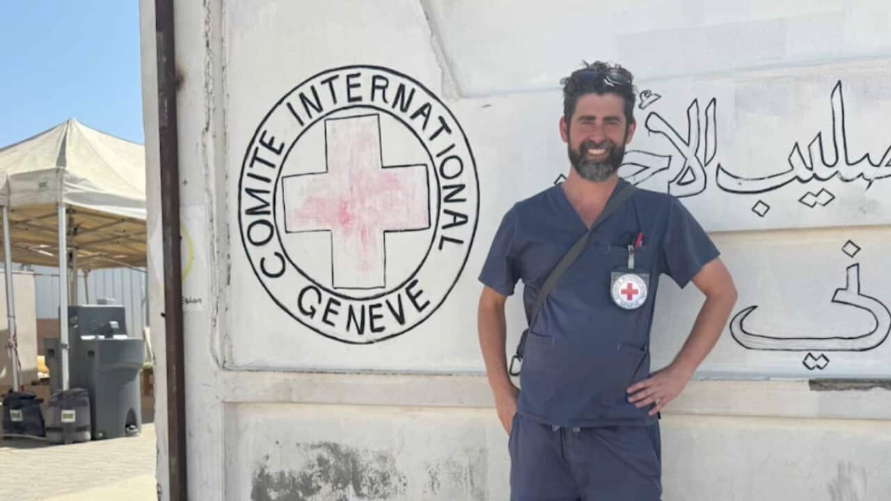 Australian emergency nurse Jean-Philippe Miller has been working at the Rafah field hospital in Gaza_supplied_Jean-Philippe Miller.jpg