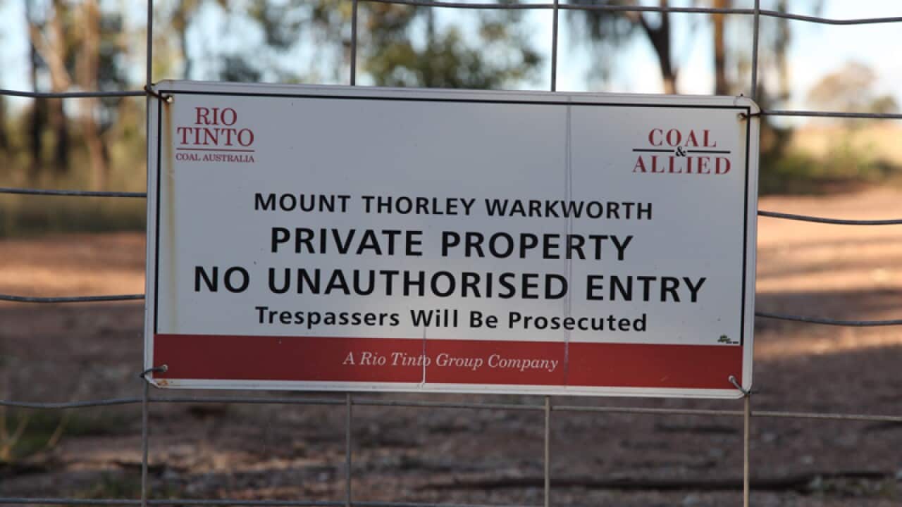 Rio Tinto's Mount Thorley's site in Bulga.