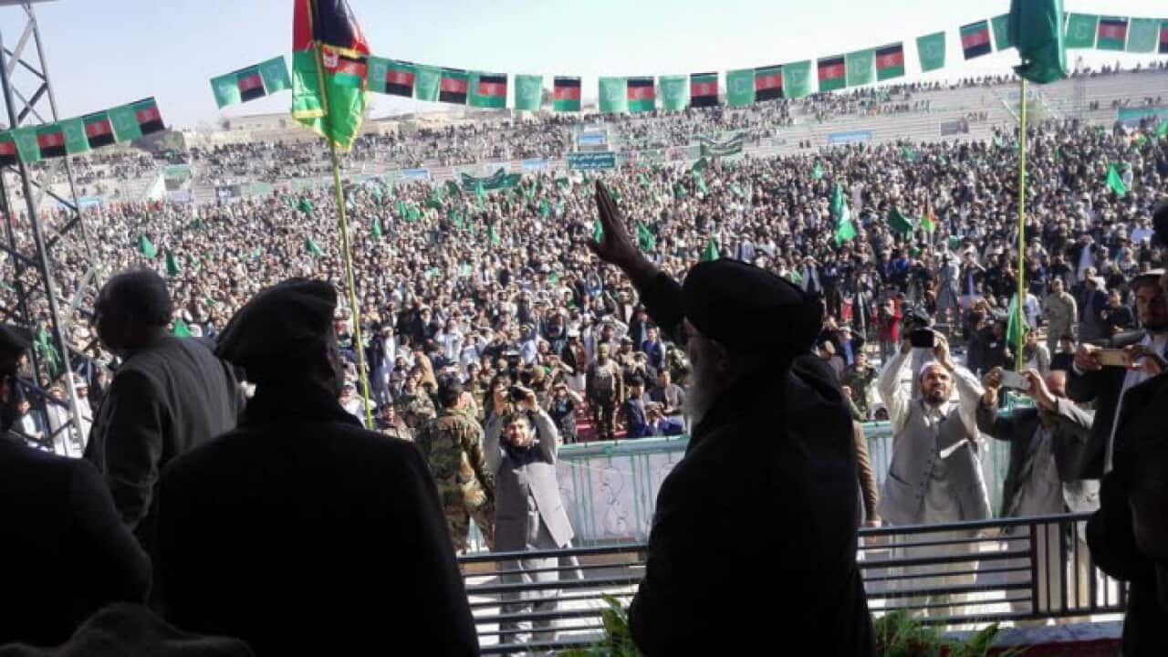 Hezbe Islami leader Gulbuddin Hekmatyar in Khost
