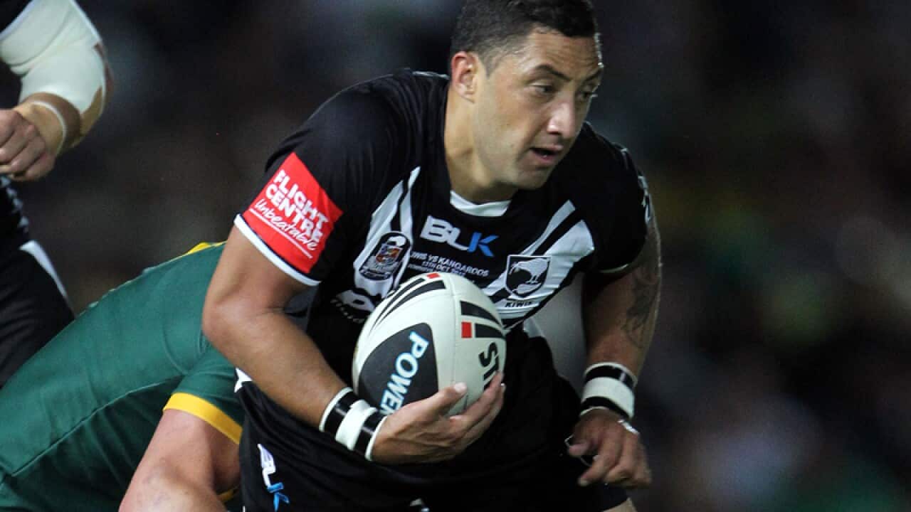 Benji Marshall in action for New Zealand