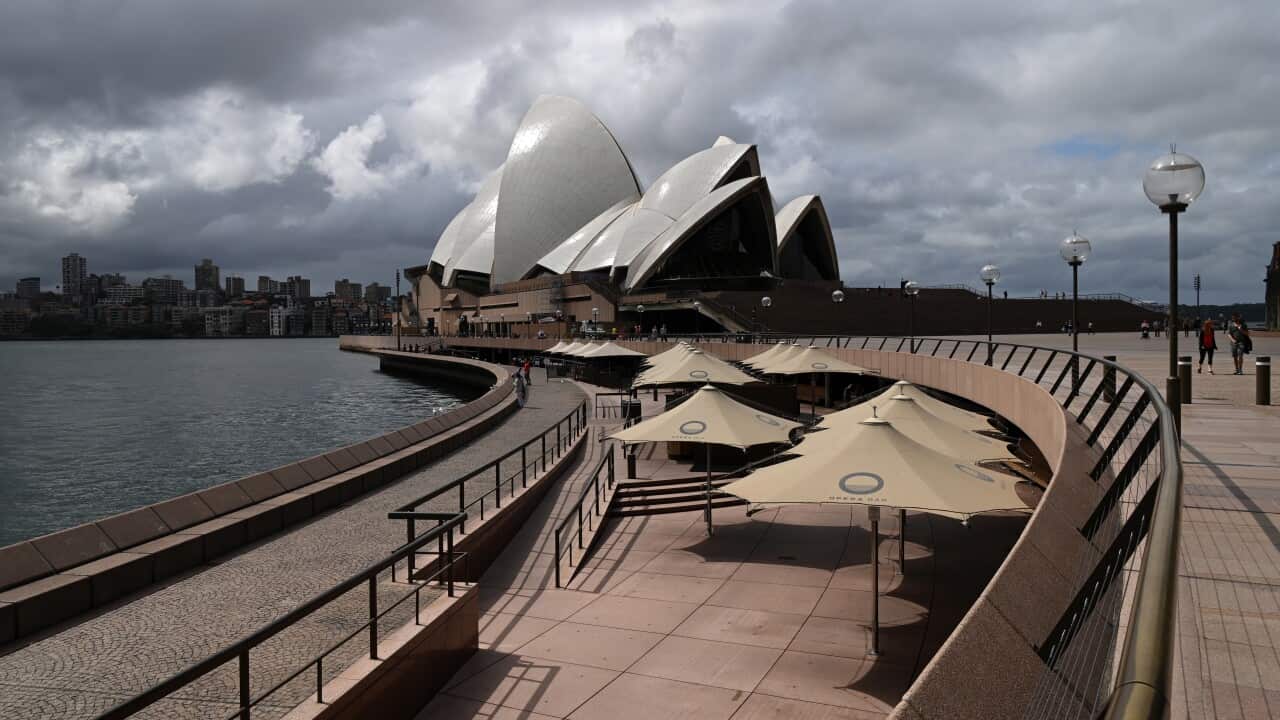 Sydney Opera House in Sydney,  (AAP Image/Joel Carrett) 