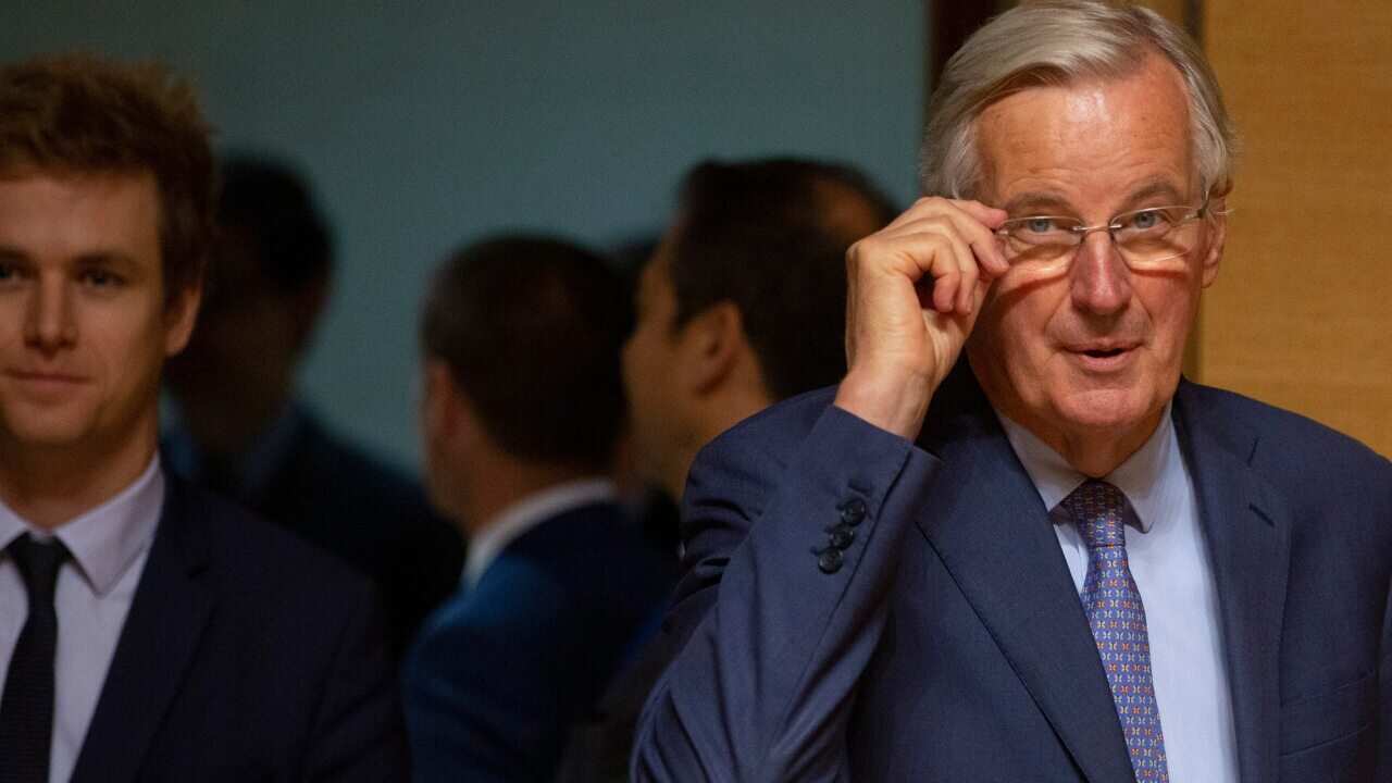 EU chief Brexit negotiator Michel Barnier arrives for a meeting of EU General Affairs ministers.