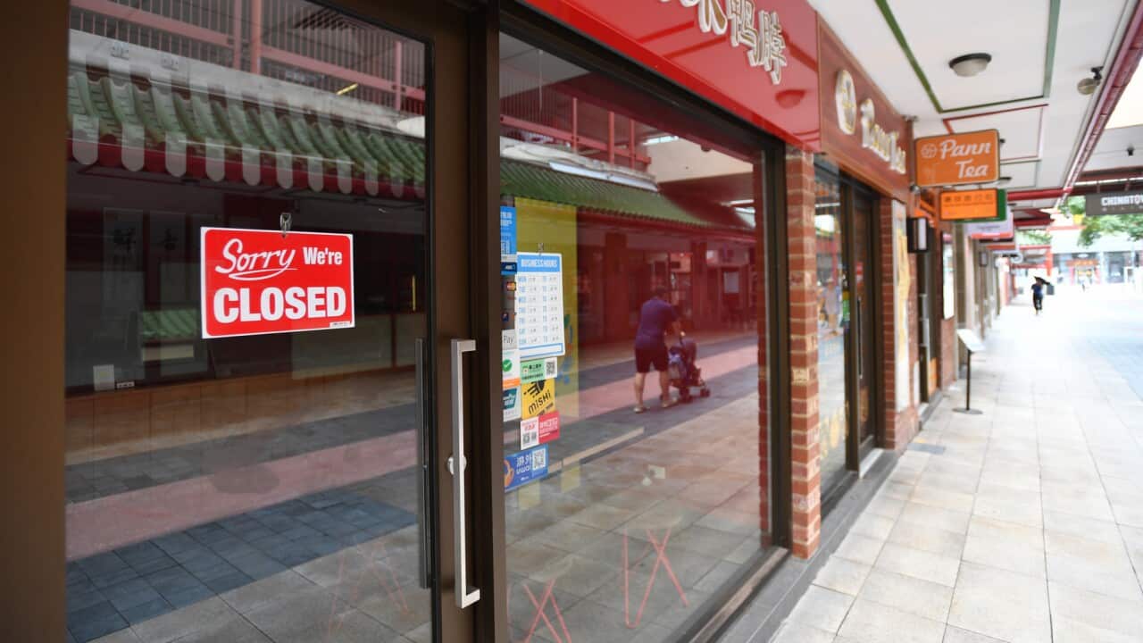An empty street in China Town, Adelaide