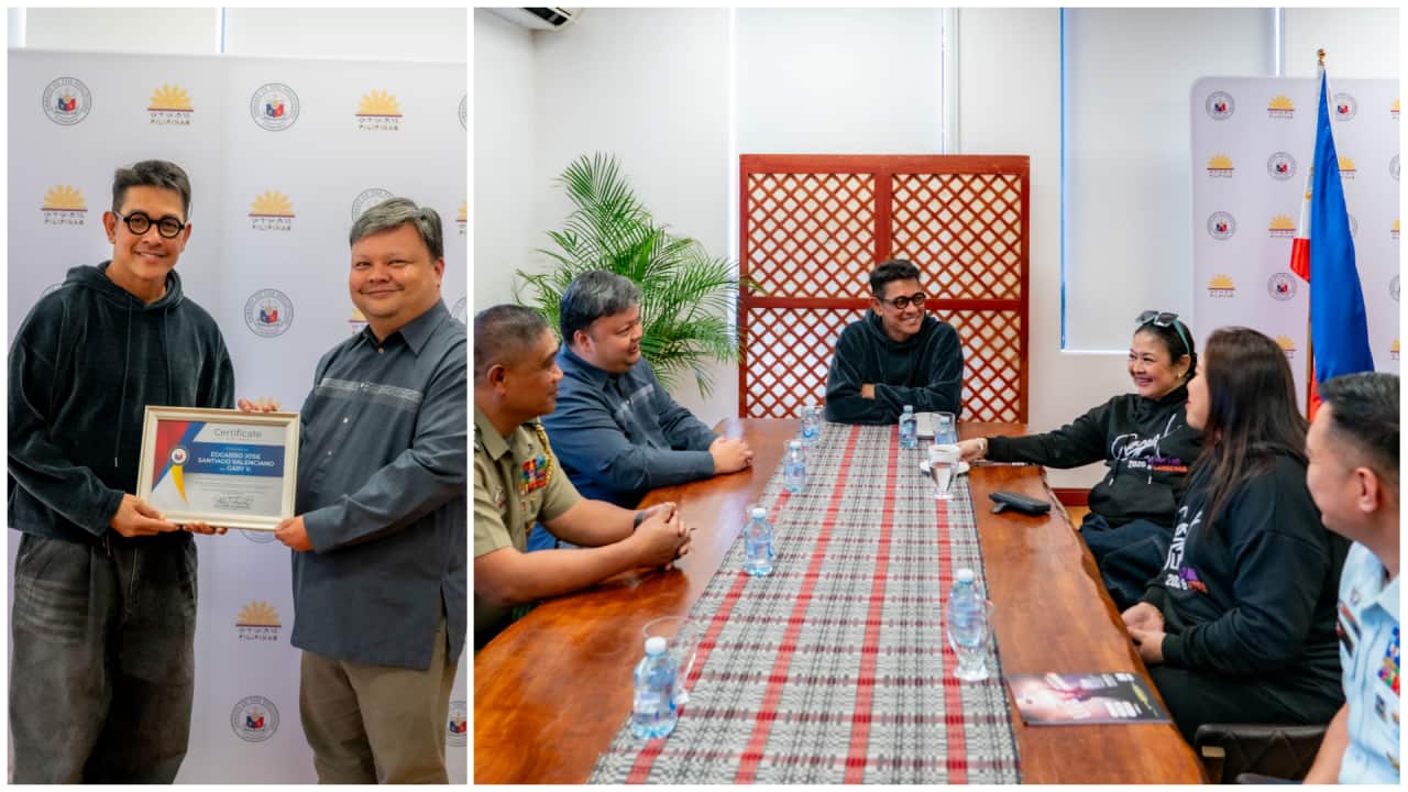 Philippine Ambassador to Australia honours OPM icon Gary Valenciano with a special award for his outstanding contributions to Philippine music and the entertainment industry.