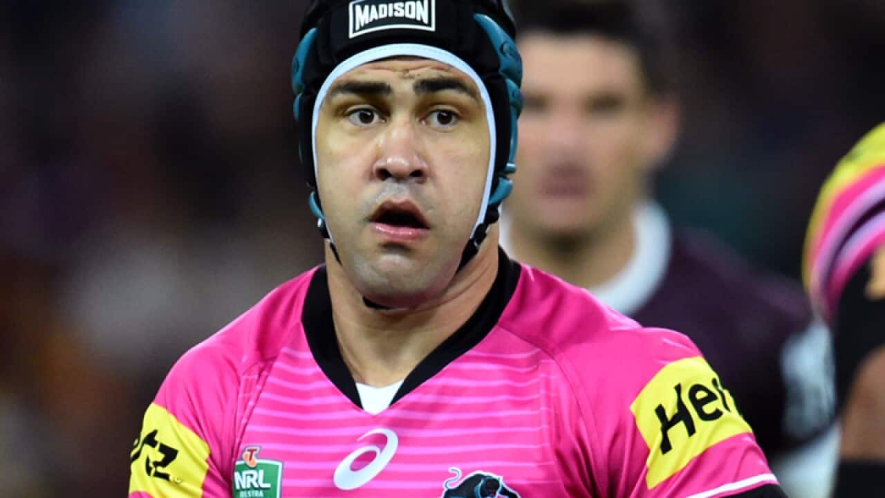 Jamie Soward of the Penrith Panthers.